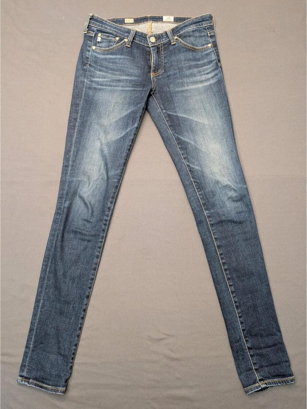 AG Adriano Goldschmied Womens 26R Skinny Jeans Dark Wash USA Made Stretch